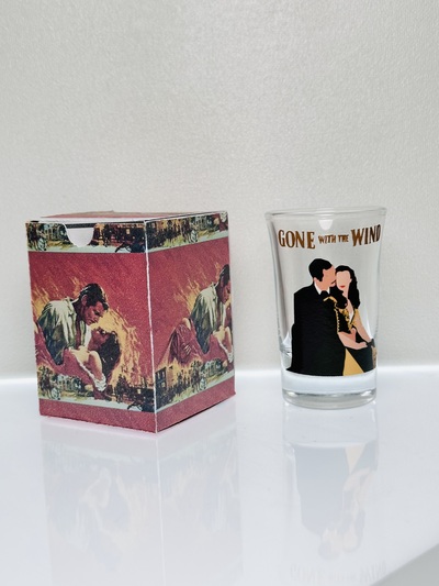 Gone with the Wind, Movie Shot glasses/Matching Gift Boxes!