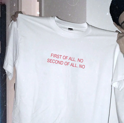 Free Shipping-FIRST OF ALL TEE