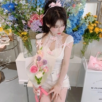 Sweet Bow Patchwork Tank Top - Thumbnail 3