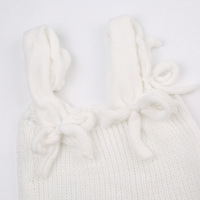 White Bow Knit Tank Top - Thumbnail 8
