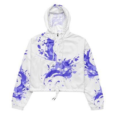 Womens cropped windbreaker