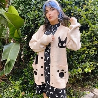 Cat Graphic Print Sweater  - Thumbnail 1