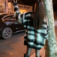 Black Stripe Knit Oversized Sweater  - Thumbnail 4