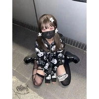 Black Skull Punk Zipper Hoodie  - Thumbnail 7