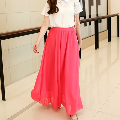 Stunning french chiffon layers oversize lined a-line skirt dress amazing