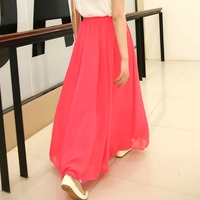 Stunning French Chiffon Layers Oversize Lined A-line Skirt Dress Amazing - Thumbnail 3