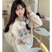 Tulip Flower Print Sweatshirt  - Thumbnail 1