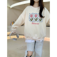 Tulip Flower Print Sweatshirt  - Thumbnail 2
