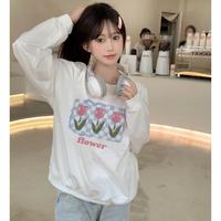 Tulip Flower Print Sweatshirt  - Thumbnail 3