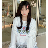 Tulip Flower Print Sweatshirt  - Thumbnail 4