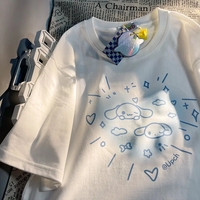 Japanese Anime Print Short Sleeve T-shirt  - Thumbnail 4