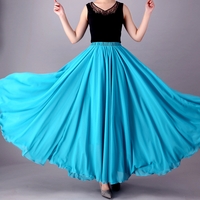 Stunning French Chiffon Layers Oversize Lined A-line Skirt Dress Amazing - Thumbnail 6