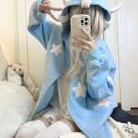 Blue Fairy Wing Horns Zipper Hoodie  - Thumbnail 1