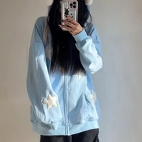 Blue Fairy Wing Horns Zipper Hoodie  - Thumbnail 2