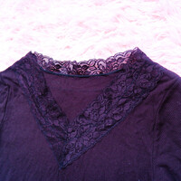 Laced Trim Heattech Long Sleeves - Thumbnail 6