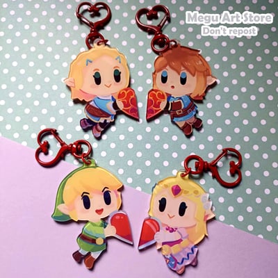 Zelda matching keychains set
