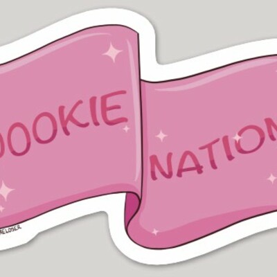 Pookie nation flag sticker
