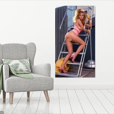 Photo poster, retro,katherine hushaw 1986,size А3 29.7х42.0 inches. wall decoration, home decor, gift.