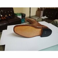 Men Brown Military Style Superb Leather Cowboy Long Boot - Thumbnail 3