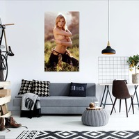 Photo poster, retro,Cathy Rowland 1971,size А3 29,7х42,0  inches. Wall decoration, home decor, gift. - Thumbnail 1