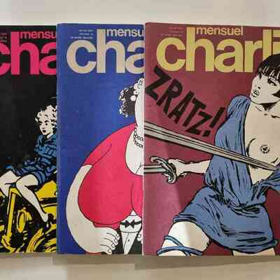 "mensuel charlie" x 3 from 1976 & 1977