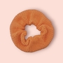 Back to the 80s  Handknit Cotton Hair Scrunchie-4