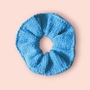 Back to the 80s  Handknit Cotton Hair Scrunchie-1
