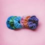 Back to the 80s  Handknit Cotton Hair Scrunchie-3