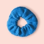 Back to the 80s  Handknit Cotton Hair Scrunchie-4