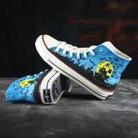 New Halloween hand-painted shoes - Thumbnail 2