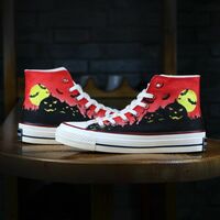 New Halloween hand-painted shoes - Thumbnail 1