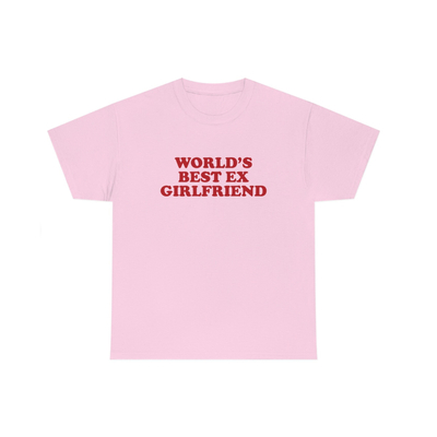 Pastel goth world's best ex girlfriend t-shirt in pink