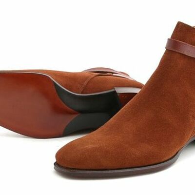   unique  handmade  mens  genuine  leather  shoes - Thumbnail 3