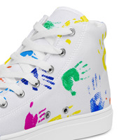 Womens high top canvas shoes - Thumbnail 1