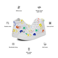 Womens high top canvas shoes - Thumbnail 4