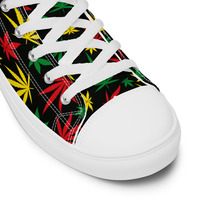 Mens high top canvas shoes - Thumbnail 4