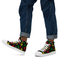 Mens high top canvas shoes - Thumbnail 19