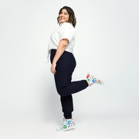 Womens high top canvas shoes - Thumbnail 4