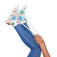 Womens high top canvas shoes - Thumbnail 5
