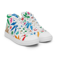 Womens high top canvas shoes - Thumbnail 11