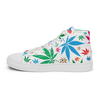 Womens high top canvas shoes - Thumbnail 13