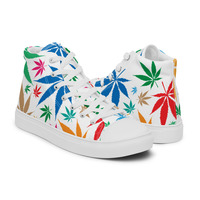 Womens high top canvas shoes - Thumbnail 15
