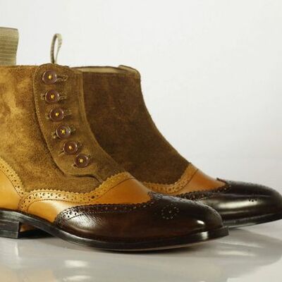 Unique handmade  mens  genuine  leather laceup  shoes