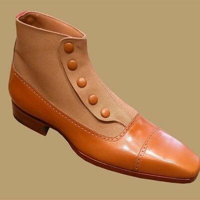  unique handmade classic  mens  genuine  leather  laceup  shoes