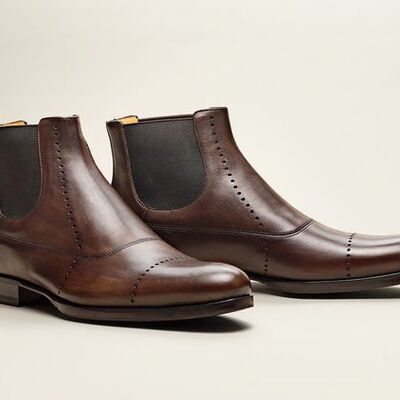    handmade men's  genuine pure leather  shoes - Thumbnail 4