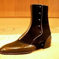  Unique Handmade Genuine Leather Men's Ankle  Dress Shoes - Thumbnail 1