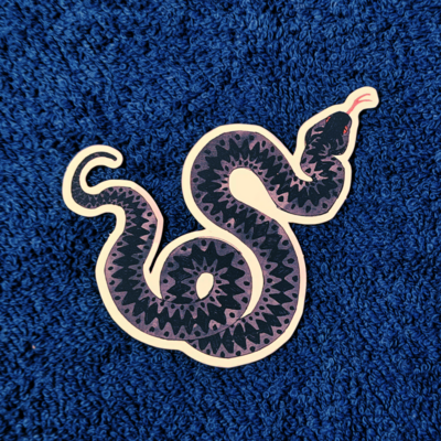 Vipera berus 3'' matte sticker