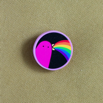 Rainbow Bridge 1'' Acrylic Pin