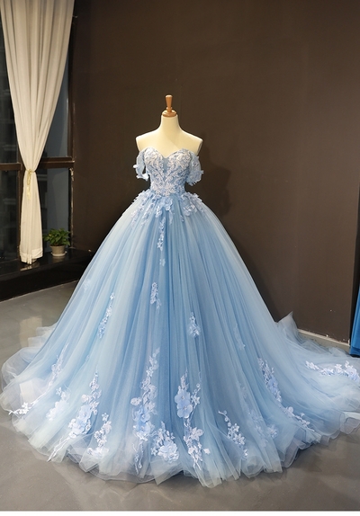 2023 new autumn bridal solo tutu one-shoulder tail wedding dinner princess wedding dress