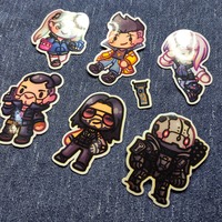 Cyberpunk Chibi Stickers - Thumbnail 2